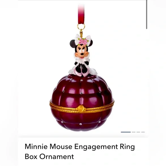 NWT Engagement Ring Ornament Minnie Mouse - Picture 2 of 8